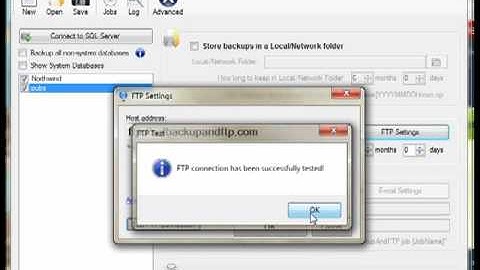How to backup and FTP a SQL Server database in 2 minutes (lo-res)