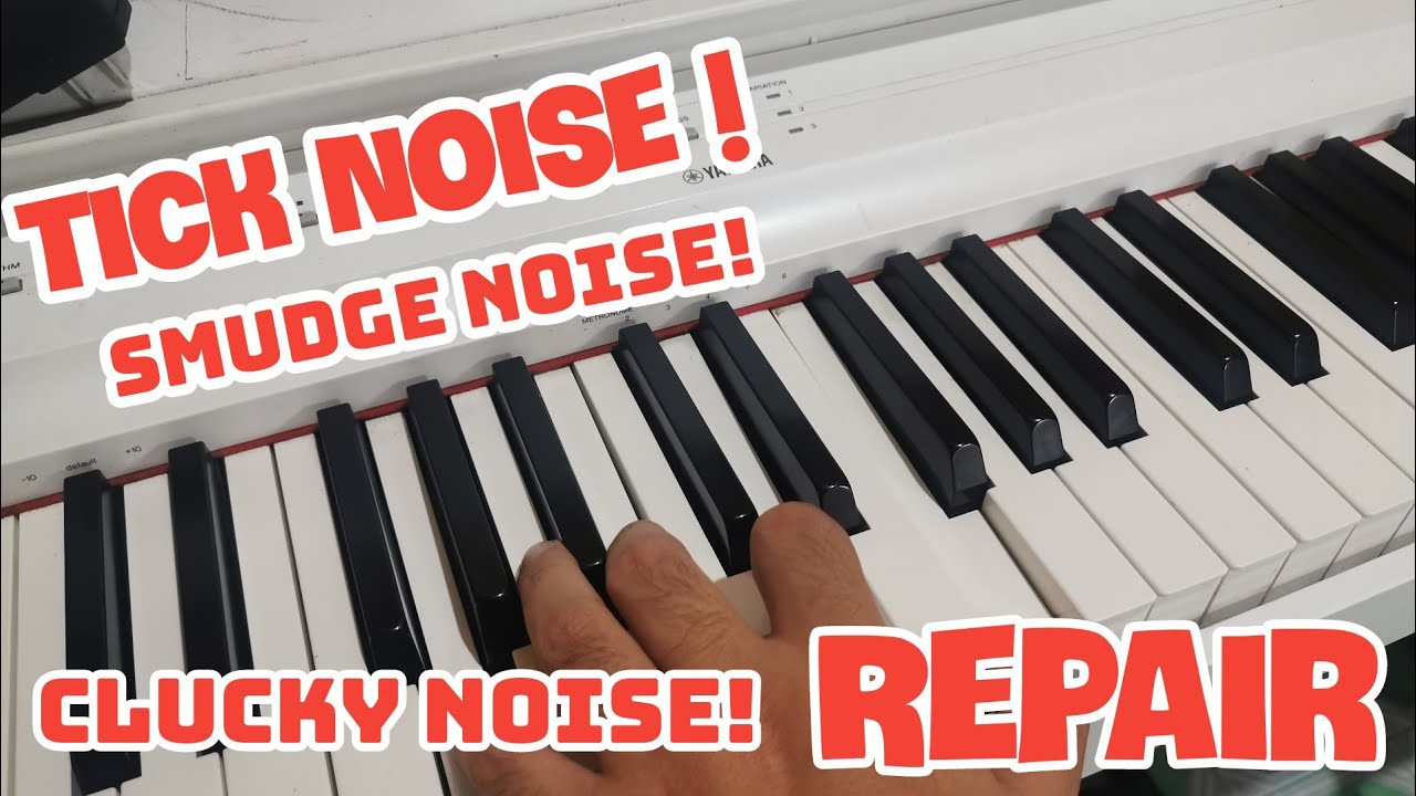 How to Fix noisy Digital Piano Key action Yamaha p125 p45 p115 p95 dgx 660  dgx 670 - YouTube
