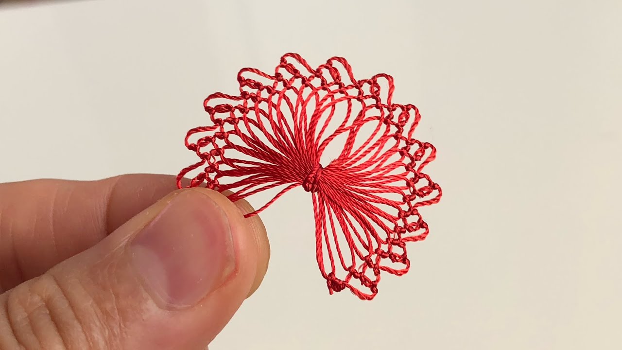 Çatal Üzerine iğne oyası modeli/// iğne oyası modelleri ve yapılışları iğne oyası iğne oyaları