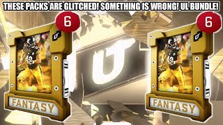 THESE PACKS ARE GLITCHED! SOMETHING IS WRONG! ULTIMATE LEGENDS FANTASY BUNDLE! | MADDEN 20