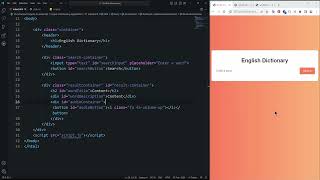 JS of dictionary application