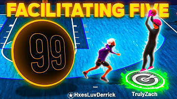 My 99 ISO “FACILITATING FIVE” build BROKE the 1v1 STAGE on NBA 2K22