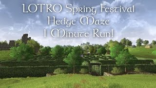 LOTRO Hedge Maze - Under 1 Minute Run - Spring Festival