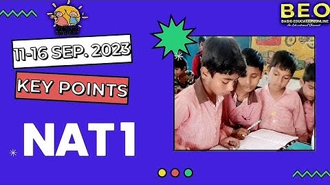 NAT 1 I NAT EXAM I KEY POINTS I SARAL APP #shikshaksankul #b2mtv