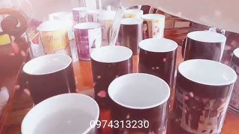 Ly đổi màu khi dùng nước nóng - in hình của bạn.