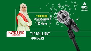 Khadija Tul Kubra | 1st Position in Matric Results 2021 | KIPS Preparations| Revision & Test Session