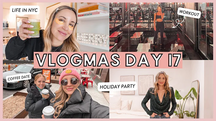 VLOGMAS DAY 17 in New York City: holiday party, co...