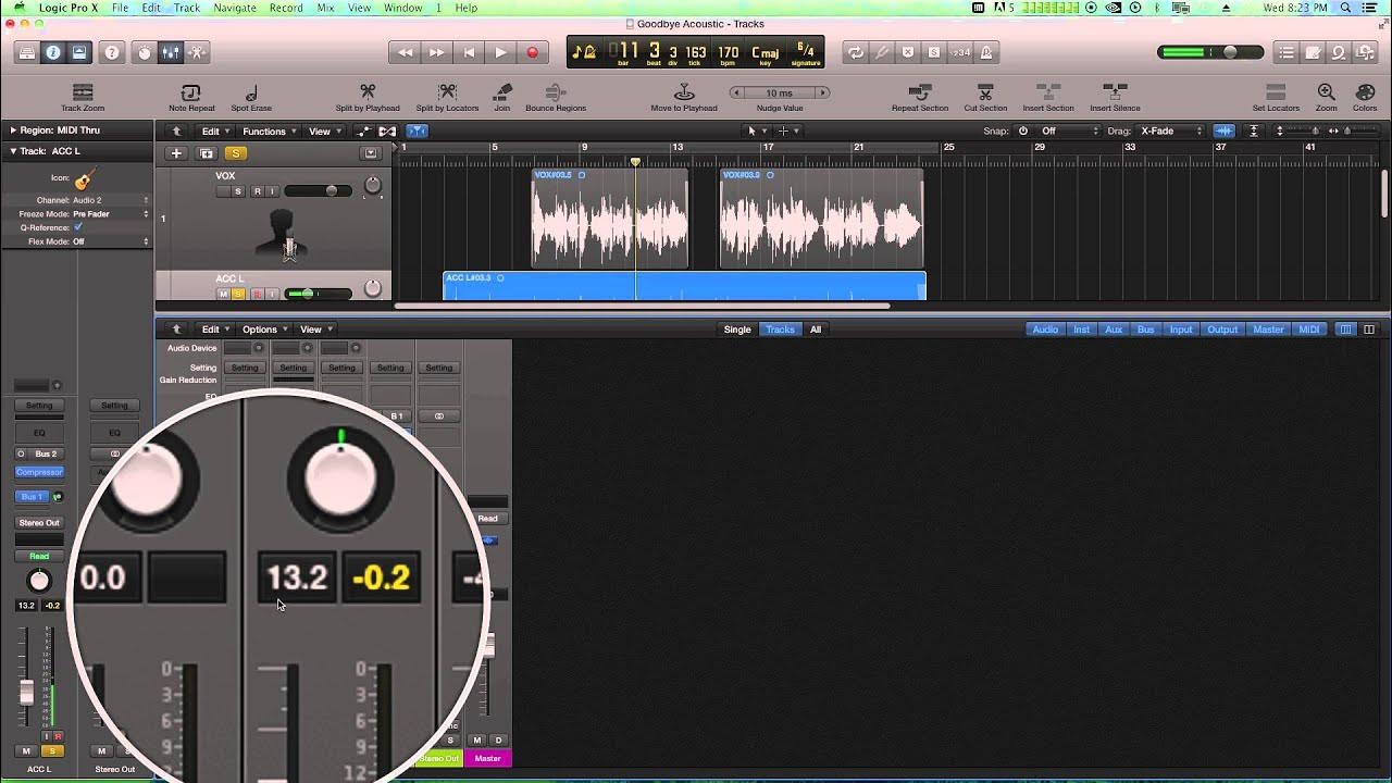 Logic Pro X PreFader vs. PostFader Metering YouTube
