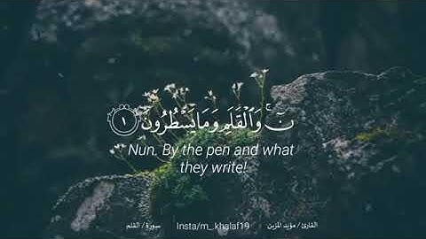 سورة القلم - مؤيد المزين