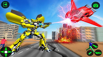 Flying Limo Police Helicopter Car Robot Games#10