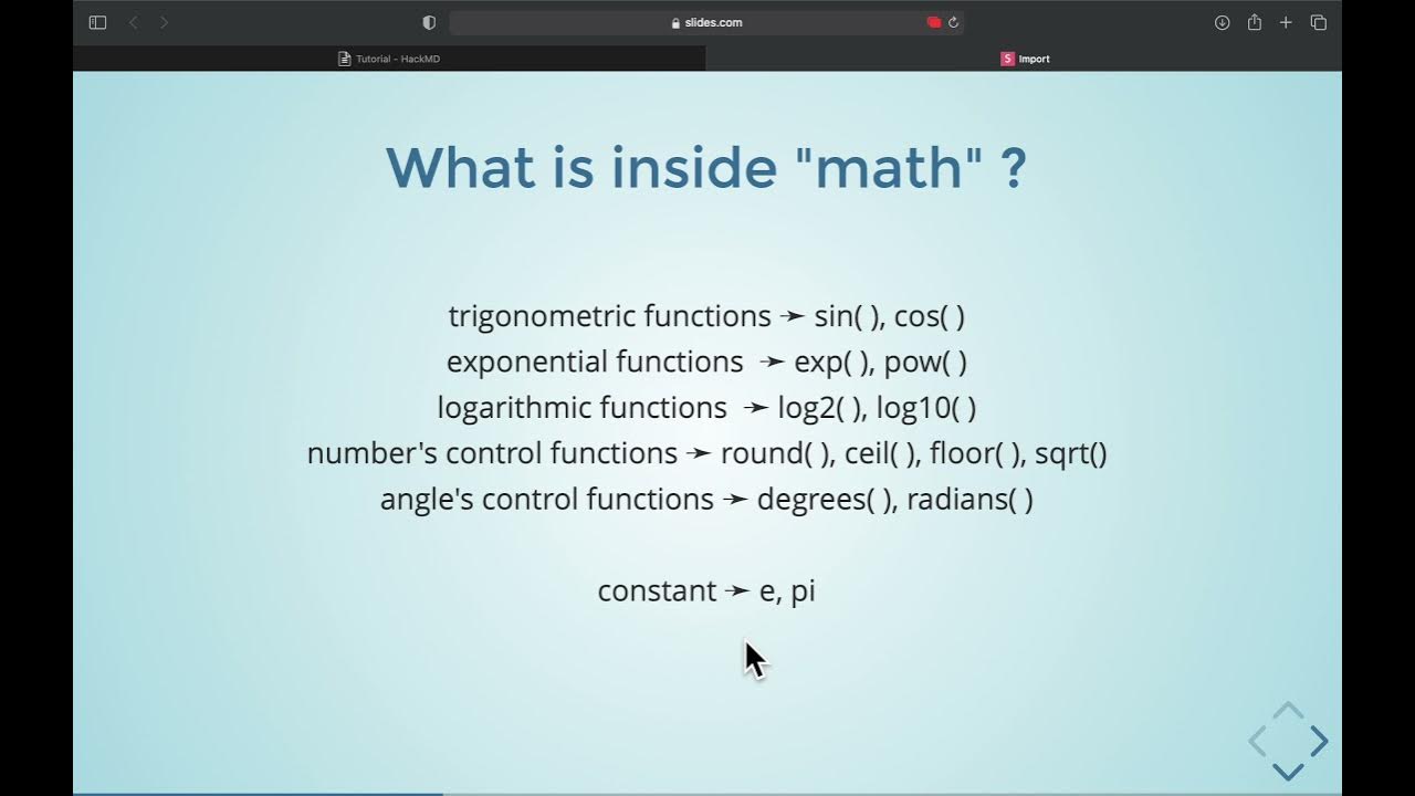 Python | Import - math - YouTube