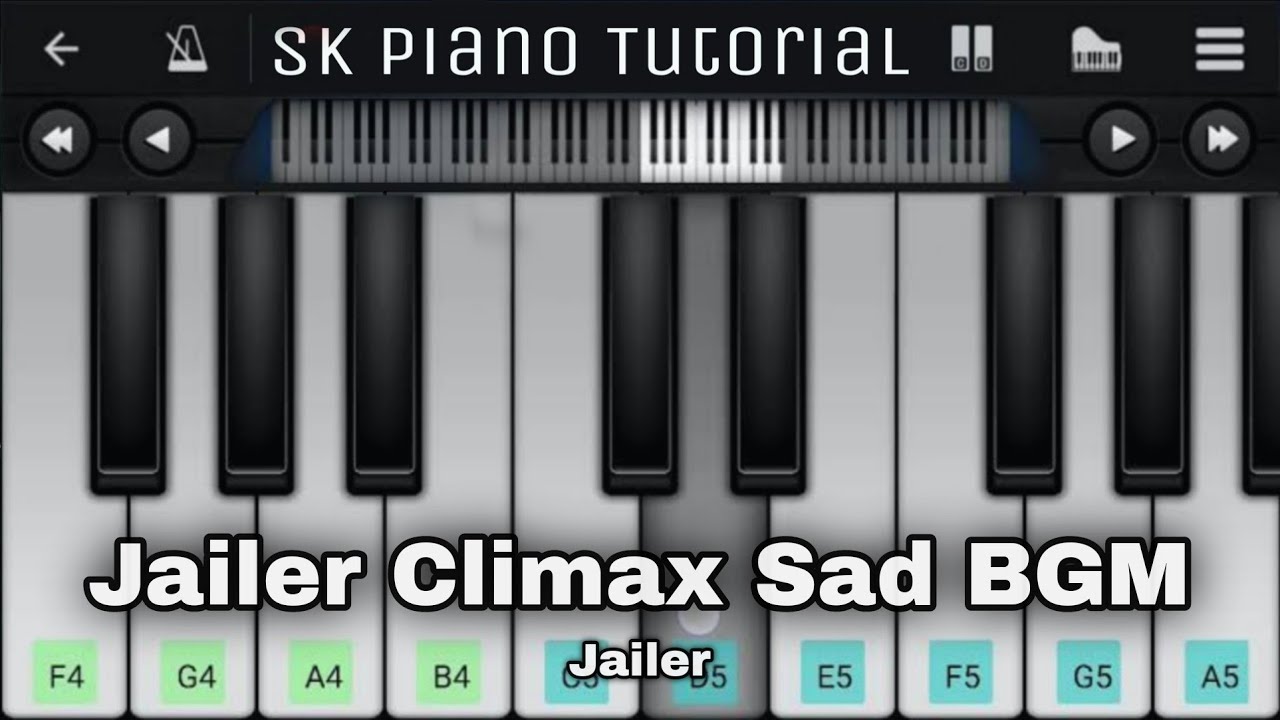 Jailer Climax Sad BGM | EASY Piano Tutorial