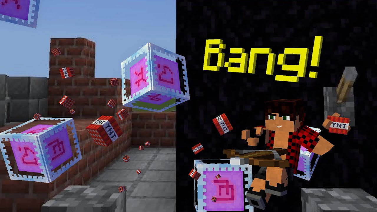 [Динамит и Кристалл] Делаем пушку из обсидиана в Minecraft PE! | version 1.20 (далеко стреляет)
