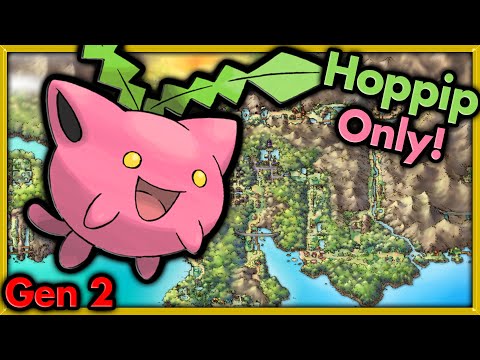 Can I Beat Pokemon Gold with ONLY Hoppip? 🔴 Pokemon Challenges ► NO ITEMS IN BATTLE