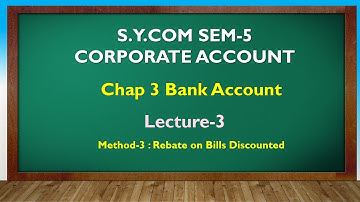 S Y BCOM SEM-3 | BANK ACCOUNT LEC 3 | GUJARATI By Suresh Sir