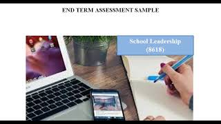 Aiou Solved Assignment (8618) ETA School Leadership  Sample Autumn 2019