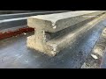 I shape concrete fence post making