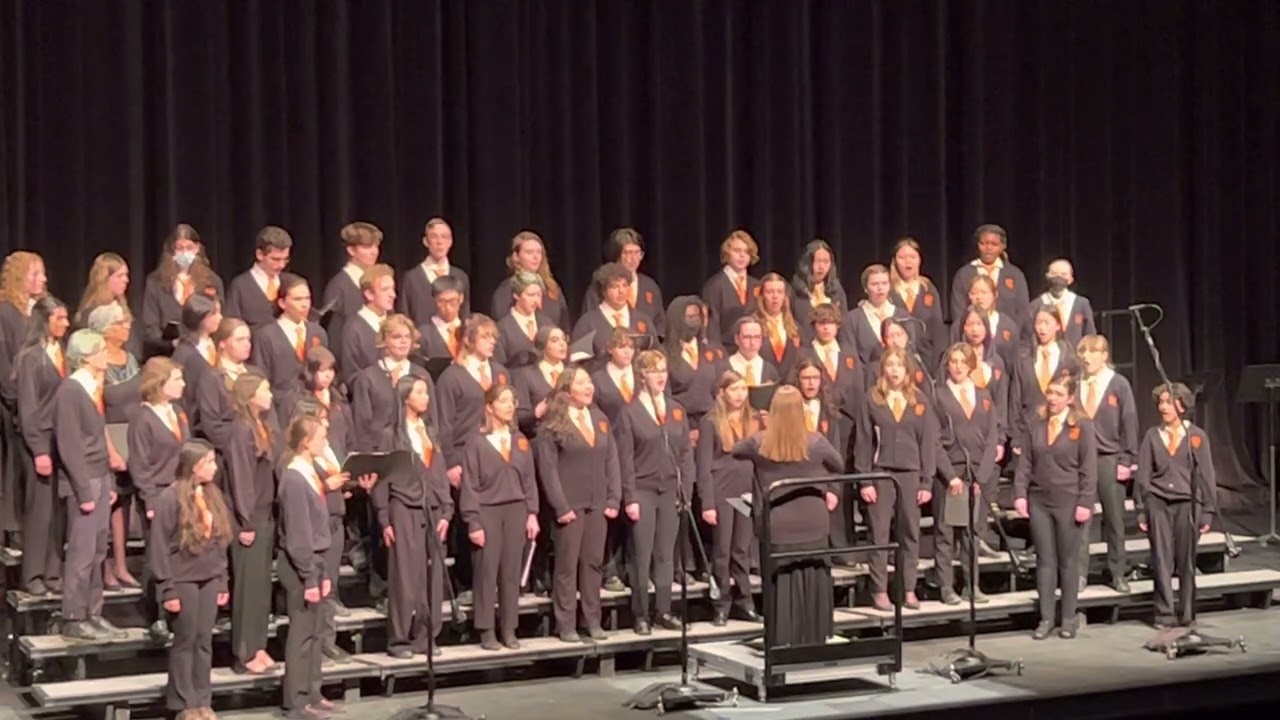 Dona Nobis Pacem (Give us peace) in latin. The choir of the William Aberhart High School
