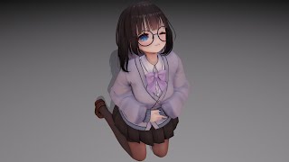 【OC MMD】Belly Punching/腹パン(Kitazawa yui)