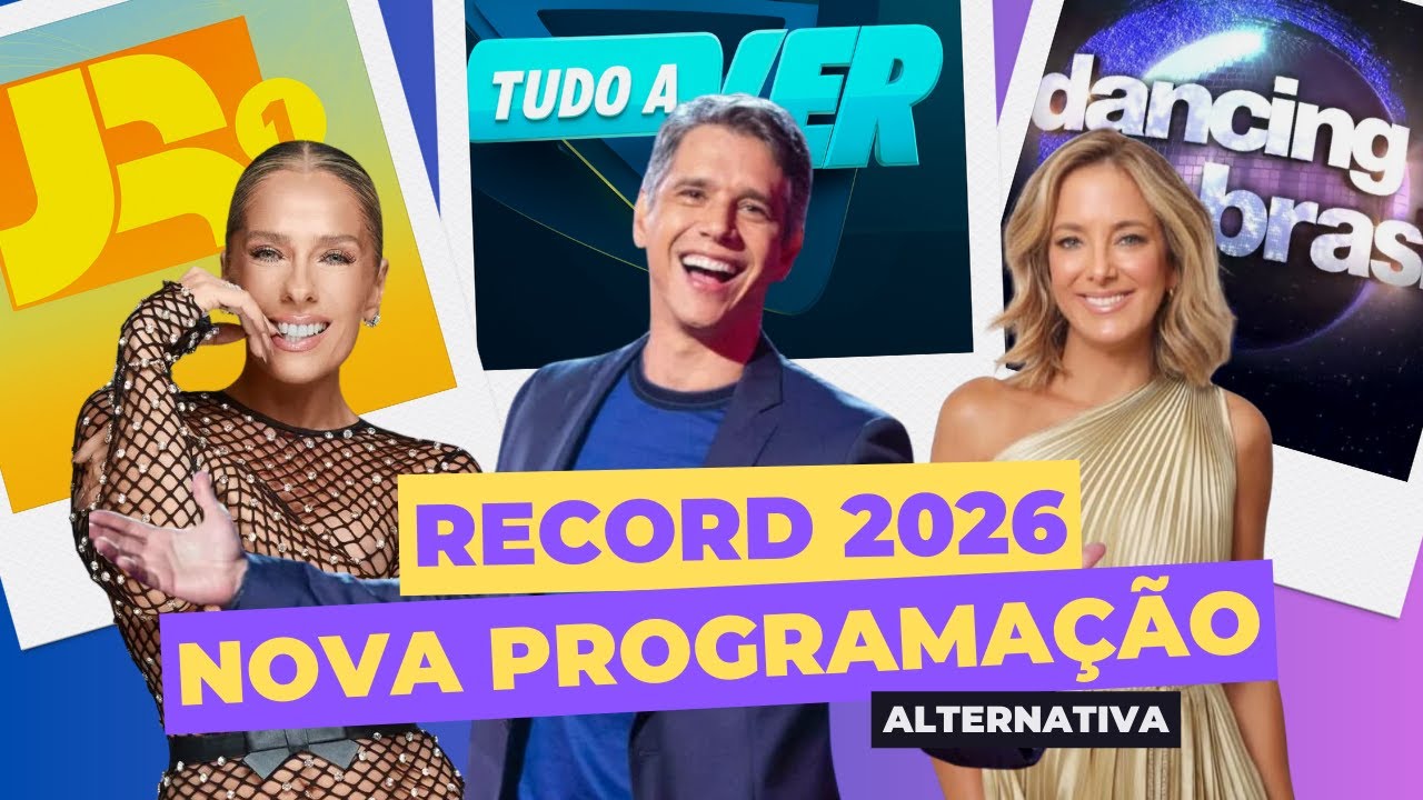 MUITO MAIS REALITY'S SHOWS EM 2026 NA NOVA PROGRAMAÇÃO DA RECORD 