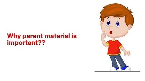 Role of parent  material as soil forming factor
