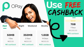 How to Use Opay cashback | Use Opay Cashback to Buy Free Data/Airtime