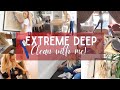 EXTREME DEEP CLEAN WITH ME // 1 HOUR OF CLEANING WITH A TOOTH BRUSH // HOW TO DEEP HOME FOR 2021