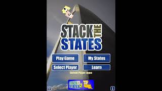 States dropping very fast and hitting the Stack the States logo for over 3 minutes