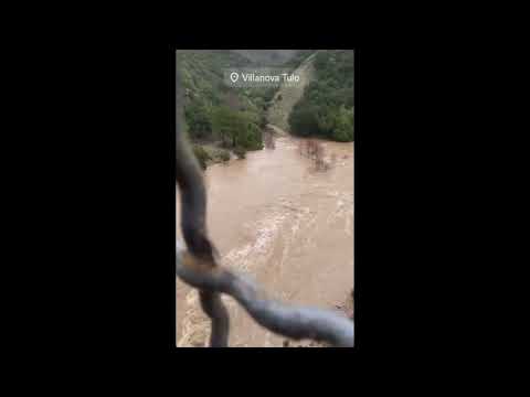 Maltempo in Sardegna, enorme piena del Flumineddu: scene da alluvione
