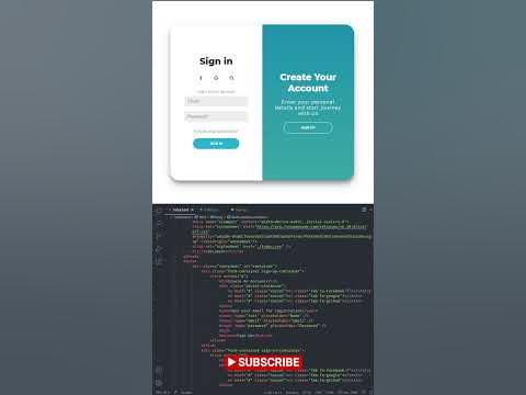 ⚡Quick video review of creating attractive login page with HTML, CSS ...