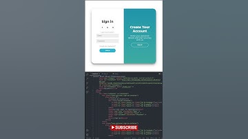 ⚡Quick video review of creating attractive login page with HTML, CSS & Javascript #Shorts