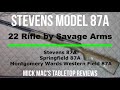 Savage arms  stevens model 87a 22 rifle project gun tabletop review  episode 202323