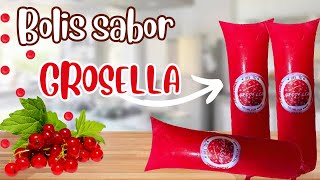 BOLIS SABOR GROSELLA para NEGOCIO una receta TRADICIONAL y muy ECONOMICA / BASE AGUA