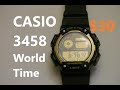 CASIO AE-1400WH Module 3458 - Features and Setting Up procedure