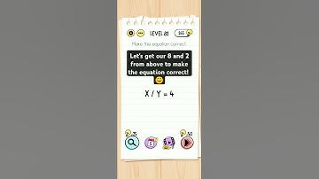 Brain Test. Level 82 - Make this equation correct. #games #puzzle