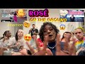 ROSÉ ON THE GROUND REACTION