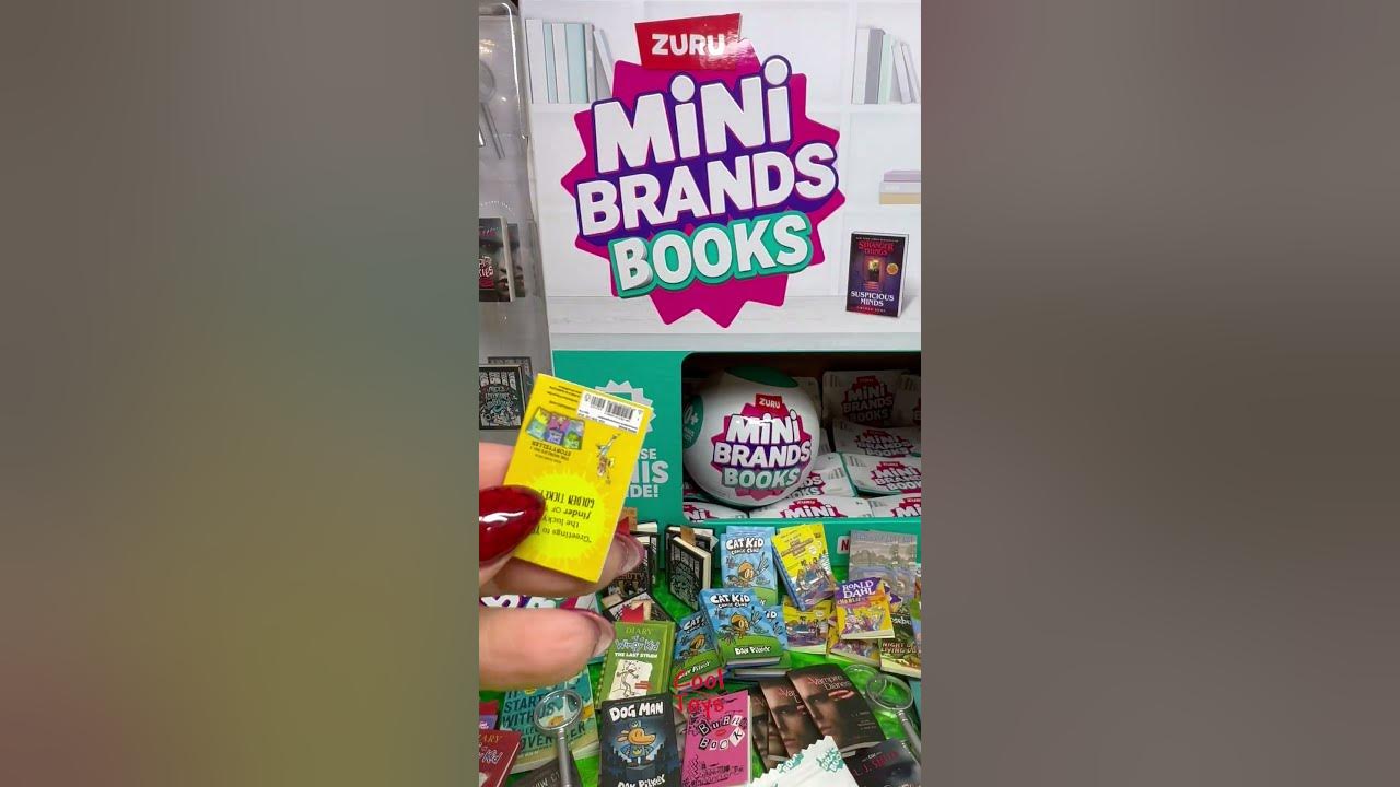 NEW!! Zuru MINI BRANDS BOOKS Series 1 ASMR Toy Unboxing #fyp #minis #m, mini  brands books