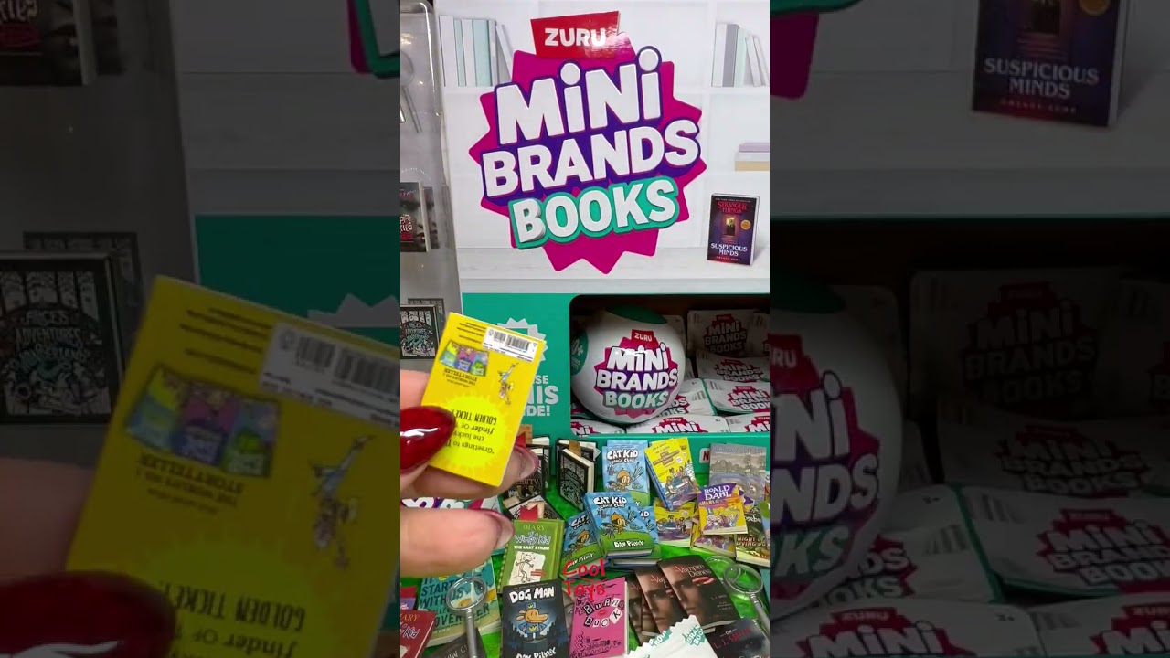 The Pop Insider on Instagram: ZURU recently introduced new  @mini_brands_official to the miniature game: shoes and books! 👟📚  Replicate your shoe collection and normal-size bookshelf with mini versions  of the same items. #