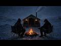 WINTER CAMPING AT -30°C ❄️ NIGHT IN A TENT UNDER SNOWFALL #asmr #camping #campping #cooking