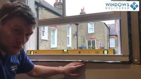 Evolve PVCu Sash window installation
