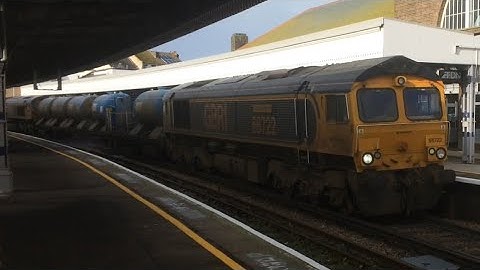GBRF RHTT 66722 & 66741 Passing Through Margate Station 28/10/20