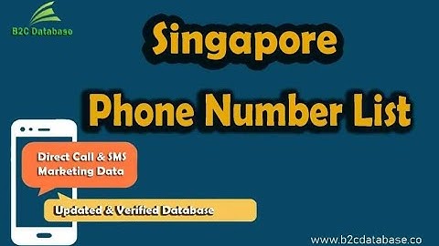 📞 Buy Singapore Phone Number List | Verified Phone Number Database 2025