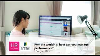 Remote Working: How can you manage performance