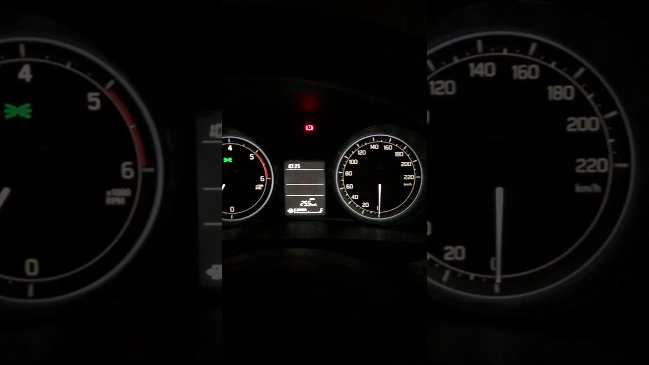 New Swift Dzire 2018 Instrument Cluster Night View Youtube