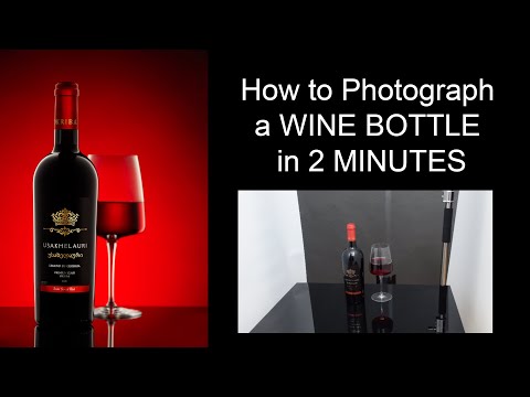 How to Photograph a WINE BOTTLE in 2 MINUTES