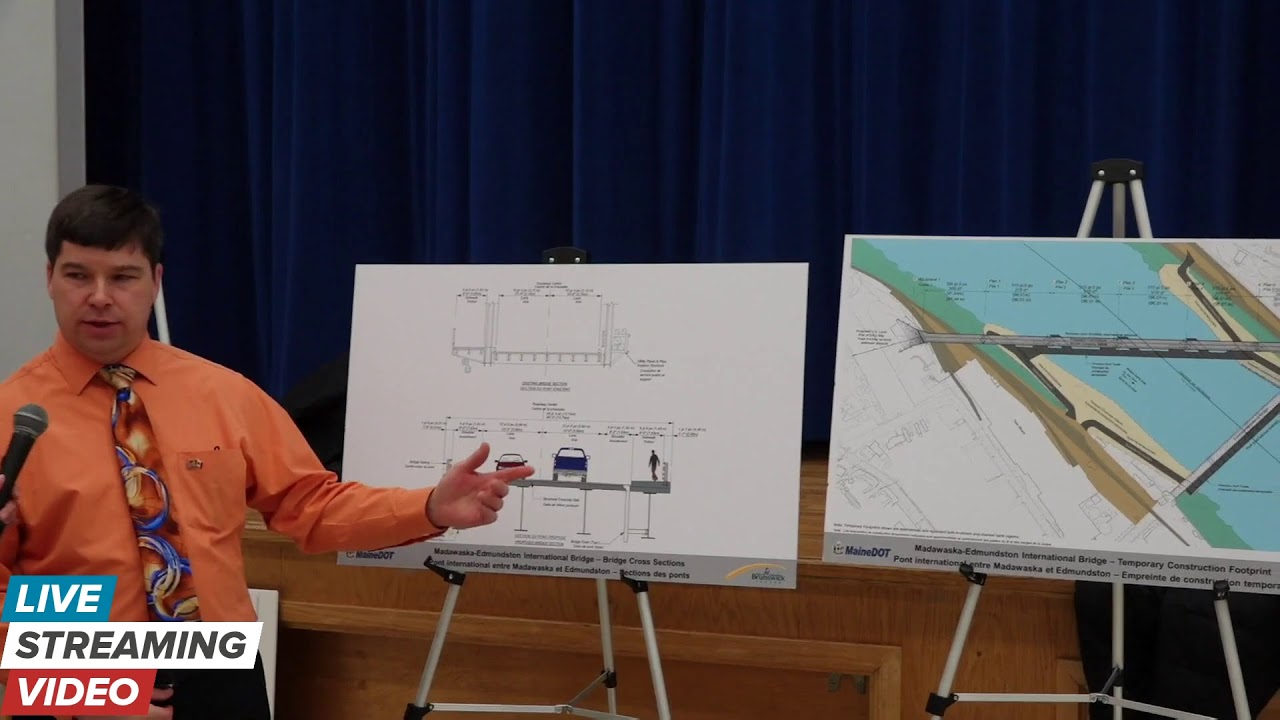 Madawaska International Bridge Informational Meeting YouTube