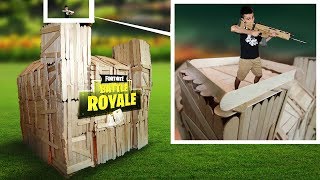 Real Life Fortnite Base Challenge! (Fortnite in Real Life)