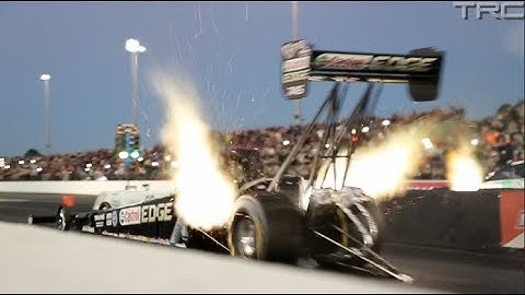 John Force battles daughter Brittany Force for the first time! - Top Fuel Race -