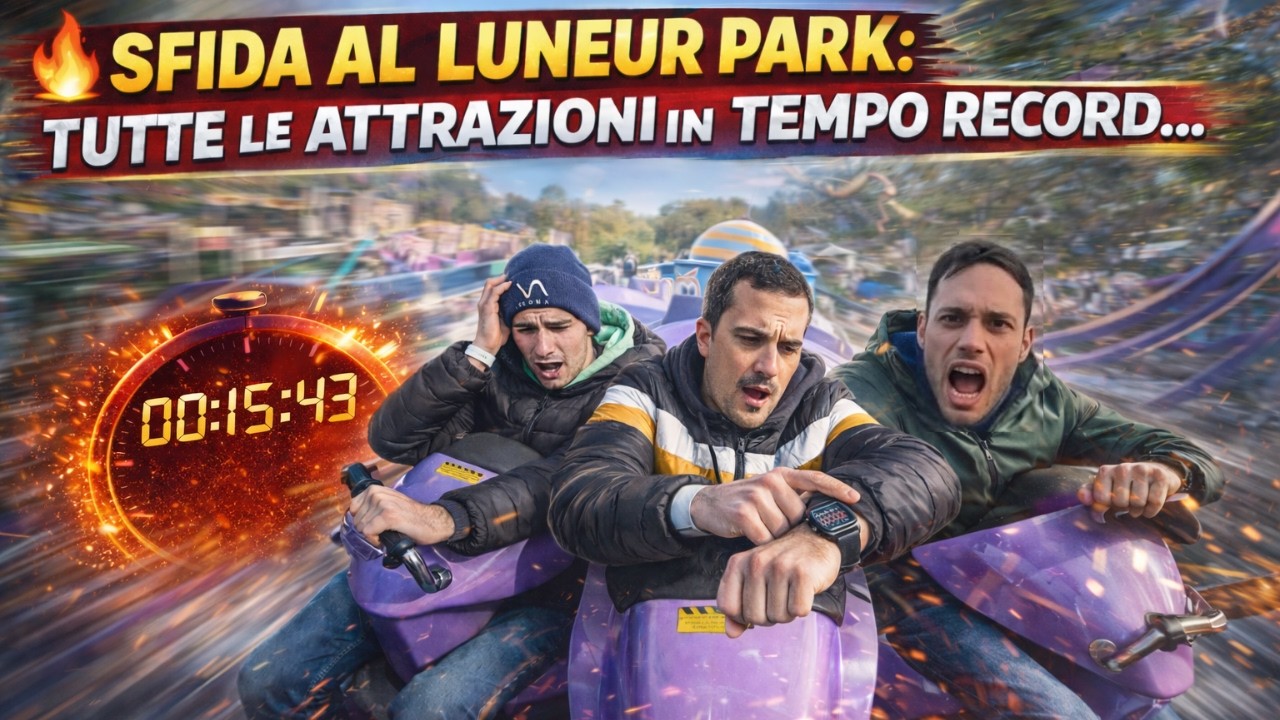 🔥Sfida al Luneur Park: TUTTE le attrazioni in tempo record! Ce l’abbiamo fatta?
