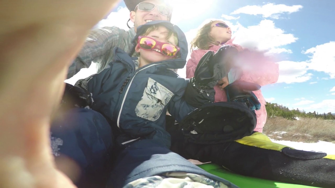 GoPro: 4-year-old Sleds Down St. Mary’s Glacier